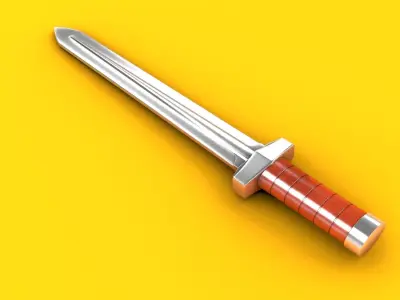 Flash Gordon Movie 1981 Ming Guard Sword  3D model