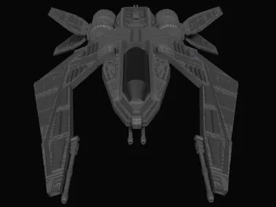 Spaceship Fighter 3D model purchase