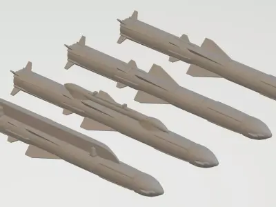 BRAHMOS SUPERSONIC CRUISE MISSILE 1-72 SCALE MODEL 3D print model