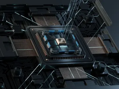Circuit Board Animation Blender 3D model