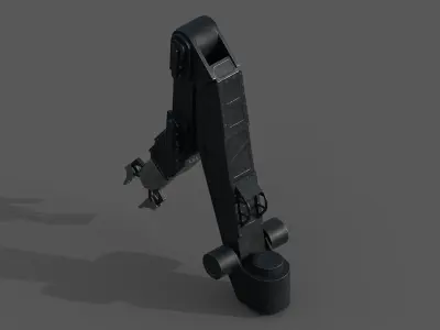 ROV arm - PBR - rigged Low-poly 3D model