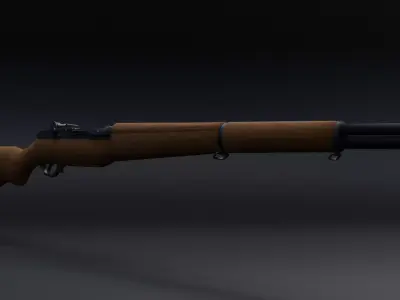 M1 Garand  Low-poly 3D model