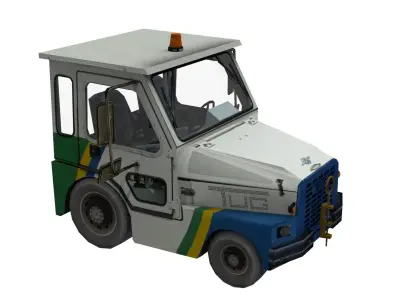 Lowpoly TUG Aviation Equip M1A50 Low-poly 3D model