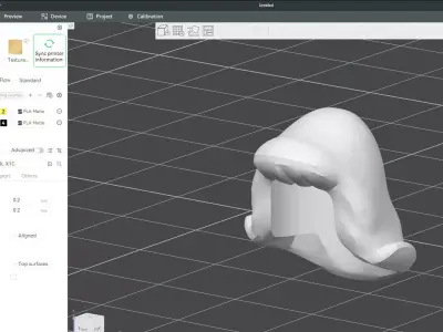 Custom3Dprint Minifigure Accessory - Minifigure Hair S2 - 044 3D print model