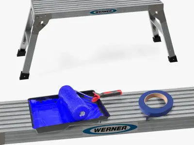 Painting Tools Collection 3D model