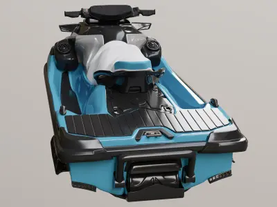 JetSki SeaDoo limited GTX 325 2025 3D Model  Lowpoly Highpoly Low-poly 3D model