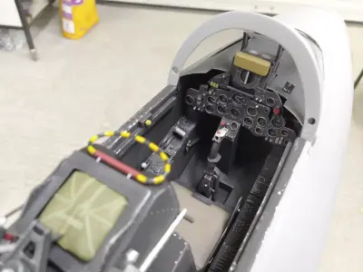Hawker Hunter Cockpit Parts 3D print model