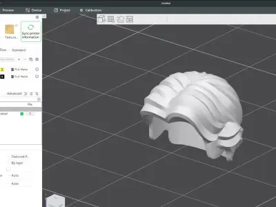 Custom3Dprint Minifigure Accessory - Minifigure Hair S2 - 060 3D print model