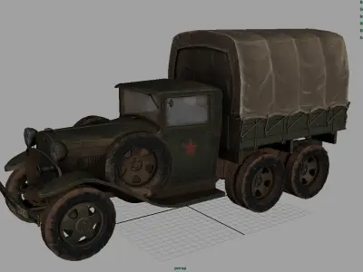 GAZ AAA CARGO TRUCK 3D model