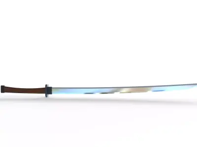 Japanese Katana Sword Samurai Weapon 3D Model 3D model