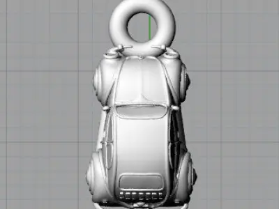 Car charm 3D print model