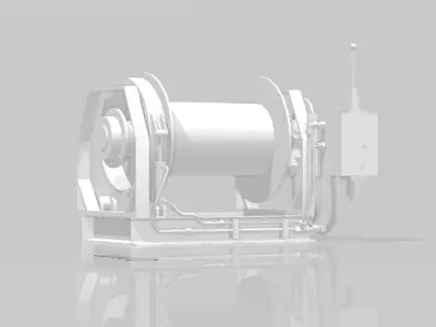 winch machine 3d printed ready 3D print model
