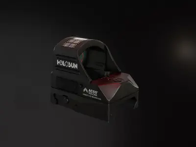 Holosun HS507C RedDot Low-poly 3D model