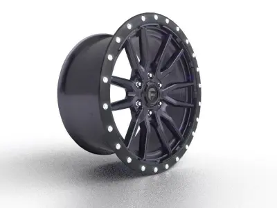 FUEL - D680 REBEL 1PC Anthracite Center with Black Lip 3D model