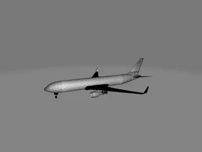 Boeing 767 Free low-poly 3D model