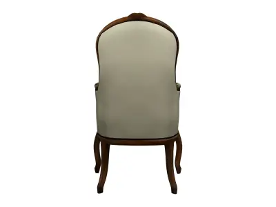 Bergere Antique Chair Low-poly 3D model