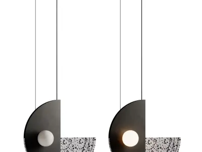 Regina Iron pendant lamp by Robin 3D model