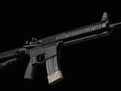 Daniel Defense MK18 Low-poly 3D model