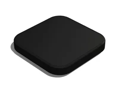 Tampa Plastica Quadrada 3 pol Square Plastic Lid 3D model
