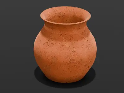 Mud Pot 3D Model Low-poly 3D model
