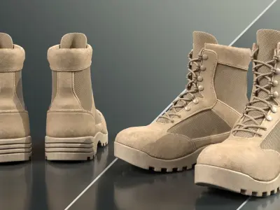 Military and Tactical Boots Free 3D model