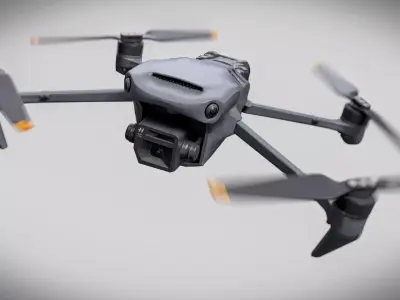 Quadcopter Drone Low-poly 3D model buy