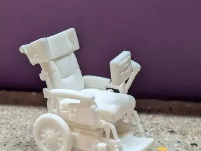 electric wheelchair fauteuil roulant stephen hawking 3D print model