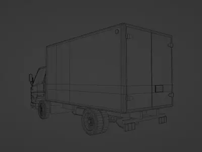 Hyundai HD 45  Low-poly 3D model