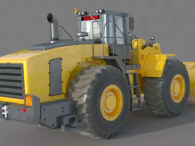 Heavy loader bucket dozer 3D model