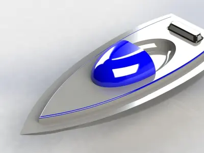 Boat 3D model toy 3D print model