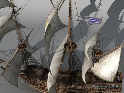 sail Ship 3D model