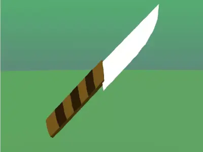 COMBAT KNIFE Free low-poly 3D model get