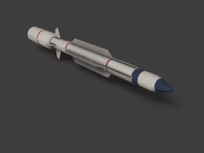 SM-3 Missile  Low-poly 3D model