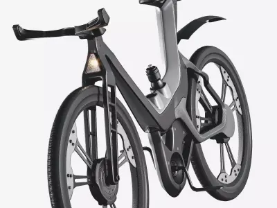 Modern  Electric Bicycle 8K Low-poly 3D model