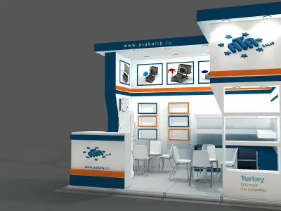 Exhibition Stand - ST0054 3D model