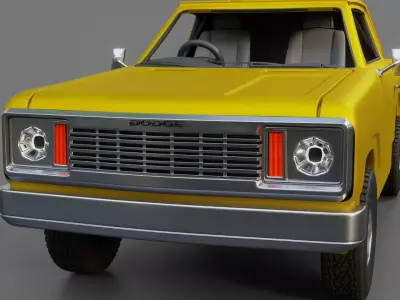 Dodge Power Wagon W200 1977  3D model