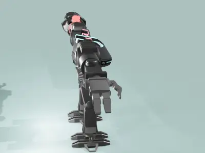 sci-fi robot model 3D model