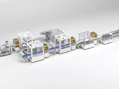 Industrial equipment-production line 3D model