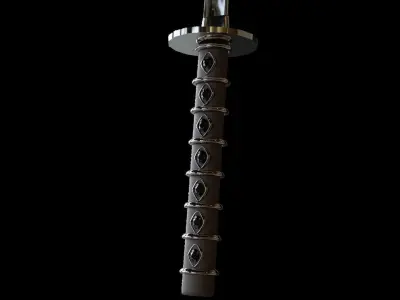 Katana Sword Knight Sword Ninja Katana 3D Model 3D model