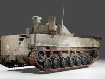 Sprut-SDM1 Tank  3D model
