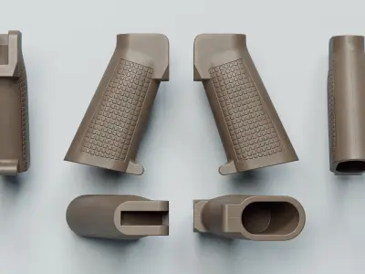 A3 Pistol Grip - Replica Low-poly 3D model