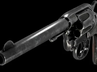 Realistic 3d-Model Colt-Revolver-1903 revolver 3D model