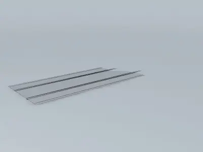 Eco Rail Roadway Rail/Tram Track Straight Old Steam Days Free 3D model