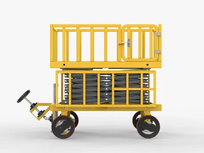 Platform Lift Truck 3D model