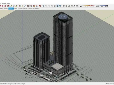 Sketchup Office building 150 3D model