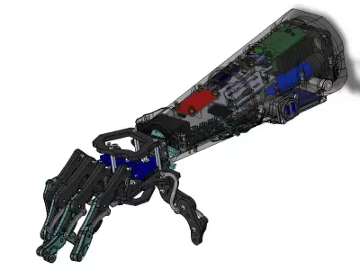 Mechanical Bionic Hand Free 3D model