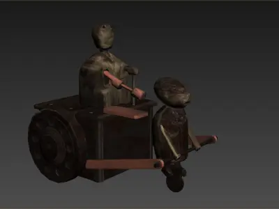 Antique Toys Low-poly 3D model