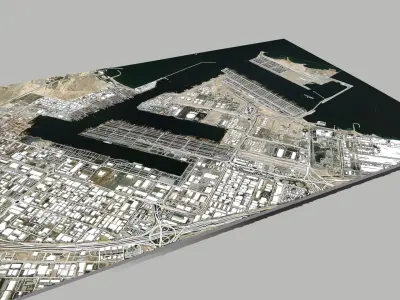 Port of Jebel AliJebel Ali Dubai United Arab Emirates 3D model