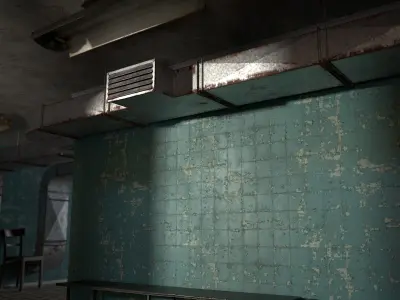 Ventilation Kit-Bash Low-poly 3D model