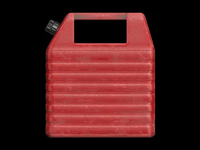 Plastic gas canister v2 3D model